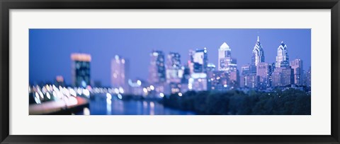 Framed Schuylkill River, Philadelphia, Pennsylvania Print