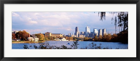 Framed Philadelphia from the Water Print