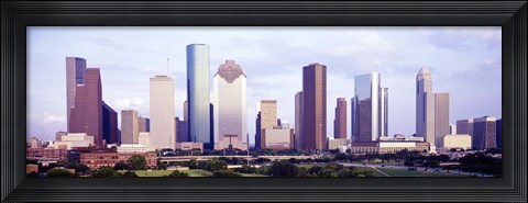 Framed Houston, Texas Skyline Print