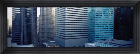 Framed Close up of skyscrapers in Manhattan, New York City, New York State, USA Print