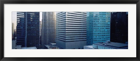 Framed Close up of skyscrapers in Manhattan, New York City, New York State, USA Print