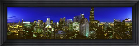 Framed Evening Chicago Illinois Print
