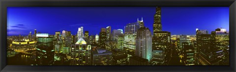 Framed Evening Chicago Illinois Print