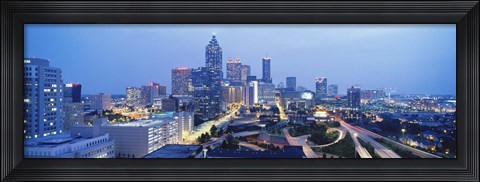 Framed Evening In Atlanta, Atlanta, Georgia, USA Print