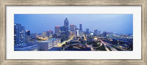 Framed Evening In Atlanta, Atlanta, Georgia, USA Print