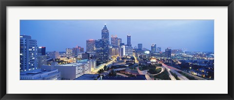 Framed Evening In Atlanta, Atlanta, Georgia, USA Print