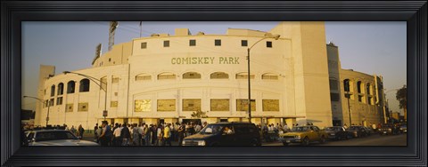 Framed Facade of a stadium, old Comiskey Park, Chicago, Cook County, Illinois, USA Print