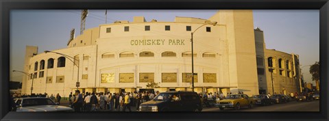 Framed Facade of a stadium, old Comiskey Park, Chicago, Cook County, Illinois, USA Print