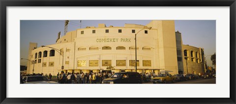 Framed Facade of a stadium, old Comiskey Park, Chicago, Cook County, Illinois, USA Print