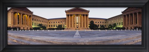 Framed Facade of a museum, Philadelphia Museum Of Art, Philadelphia, Pennsylvania, USA Print