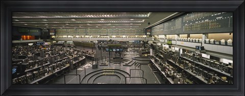 Framed Empty mercantile exchange, Chicago Mercantile Exchange, Chicago, Illinois, USA Print