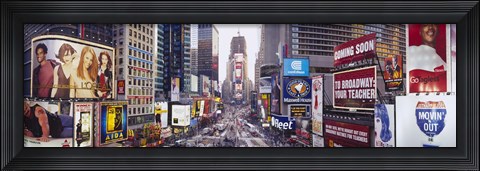Framed Dusk, Times Square, NYC, New York City, New York State, USA Print