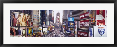 Framed Dusk, Times Square, NYC, New York City, New York State, USA Print