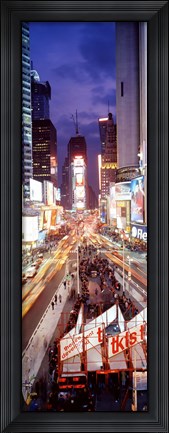 Framed High Angle view of Times Square, NYC Print