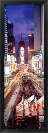 Framed High Angle view of Times Square, NYC Print