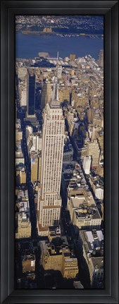 Framed Aerial View Of Empire State Building, Manhattan Print