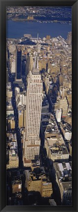 Framed Aerial View Of Empire State Building, Manhattan Print