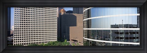 Framed Skyscraper windows in Houston, TX Print