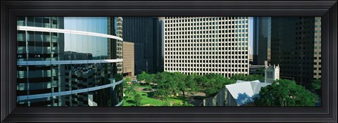 Framed Detail Of Glass Building Print