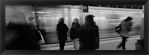 Framed Subway, Station, NYC, New York City, New York State, USA Print