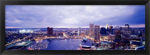 Framed USA, Maryland, Baltimore, cityscape Print