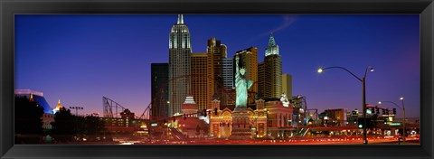 Framed Las Vegas Nevada (night) Print