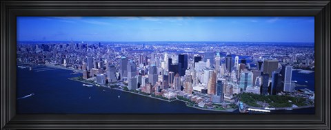 Framed Aerial, Lower Manhattan, NYC, New York City, New York State, USA Print