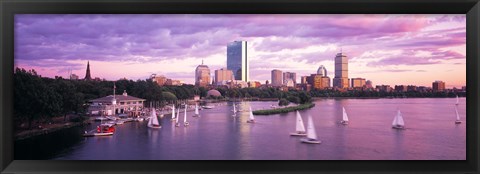 Framed Dusk Boston MA Print