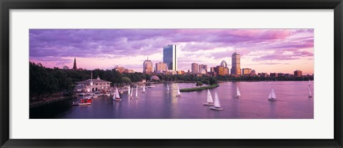 Framed Dusk Boston MA Print