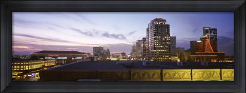 Framed Buildings at dusk, Phoenix, Arizona Print