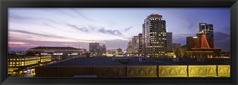 Framed Buildings at dusk, Phoenix, Arizona Print