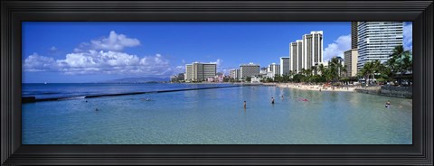 Framed Waikiki Beach Honolulu Oahu HI Print