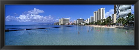 Framed Waikiki Beach Honolulu Oahu HI Print
