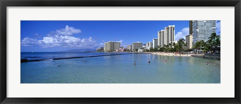 Framed Waikiki Beach Honolulu Oahu HI Print