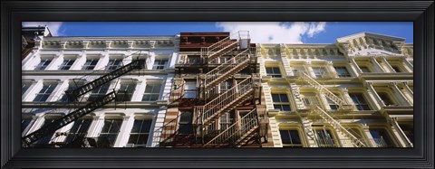 Framed Low Angle View Of A Building, Soho, Manhattan, NYC, New York City, New York State, USA Print