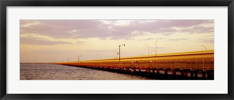 Framed Gandy Bridge Tampa Bay Tampa FL Print