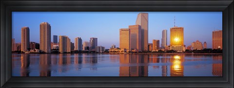 Framed Sunrise, Miami, Florida, USA Print