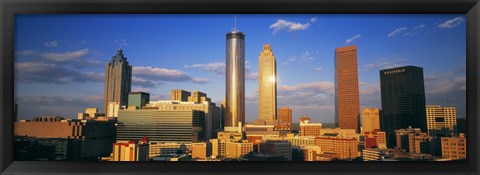 Framed Atlanta, Georgia Skyline (day) Print