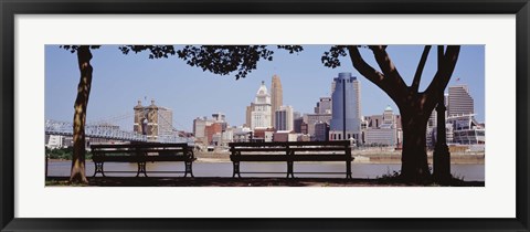 Framed View of Cincinnati OH Print