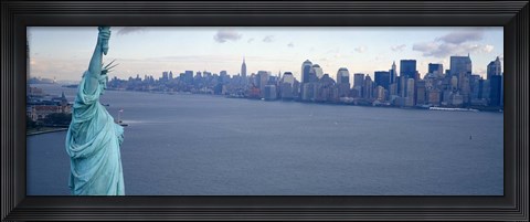 Framed Close up of the Statue of Liberty Print