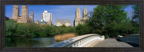 Framed Bow Bridge, Central Park, NYC, New York City, New York State, USA Print