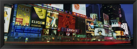 Framed Billboards On Buildings In A City, Times Square, NYC, New York City, New York State, USA Print