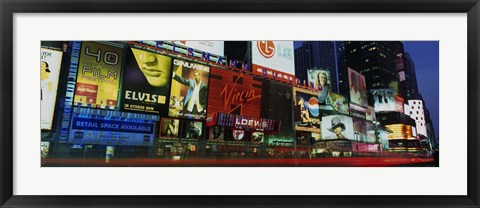 Framed Billboards On Buildings In A City, Times Square, NYC, New York City, New York State, USA Print