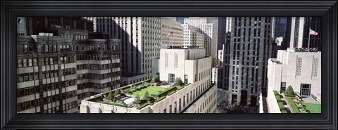 Framed Rooftop View Of Rockefeller Center, NYC, New York City, New York State, USA Print