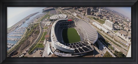 Framed Soldier Field, Chicago, Illinois Print