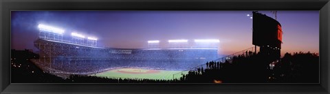 Framed Baseball, Cubs, Chicago, Illinois, USA Print