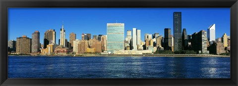 Framed New York Ciry Skyline (horizontal) Print