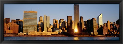Framed Skyline, Manhattan, New York State, USA Print