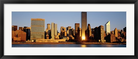 Framed Skyline, Manhattan, New York State, USA Print