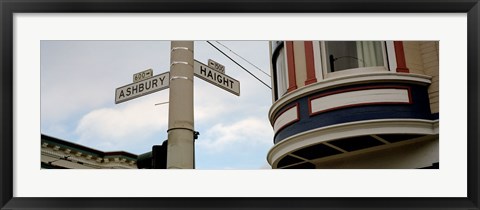 Framed Haight Ashbury District San Francisco CA Print